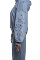PATCH ZIPPER GREY/BLUE